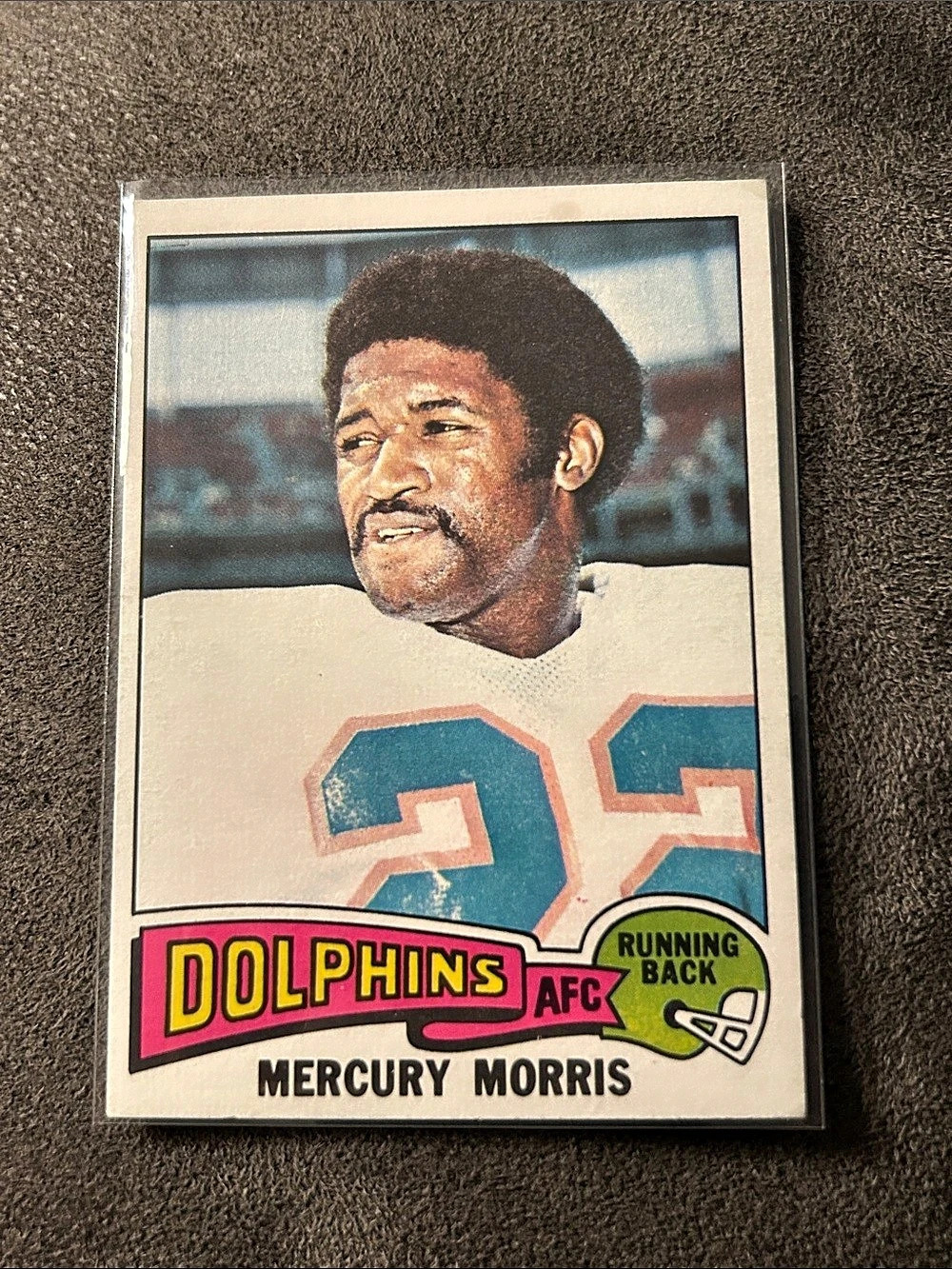 1975 Topps #475 - Mercury Morris Miami Dolphins